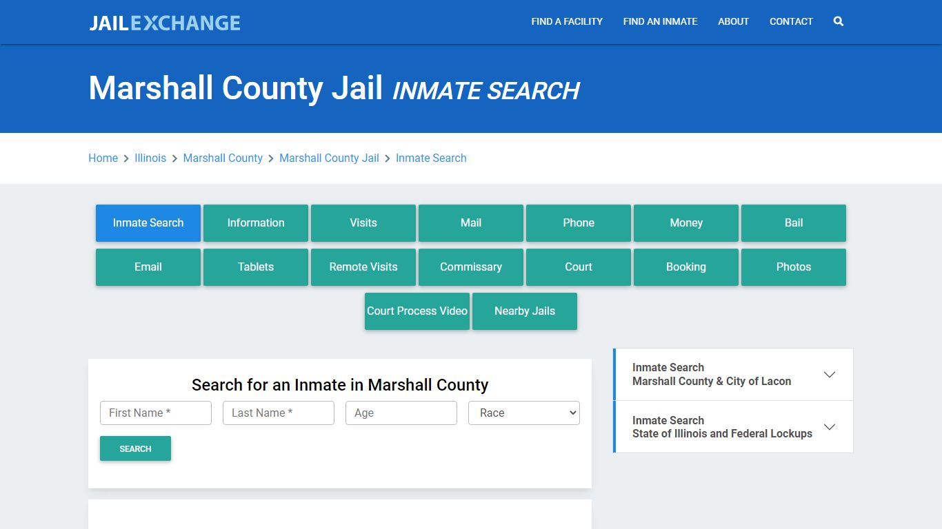 Marshall County Jail, IL Inmate Search: Roster & Mugshots